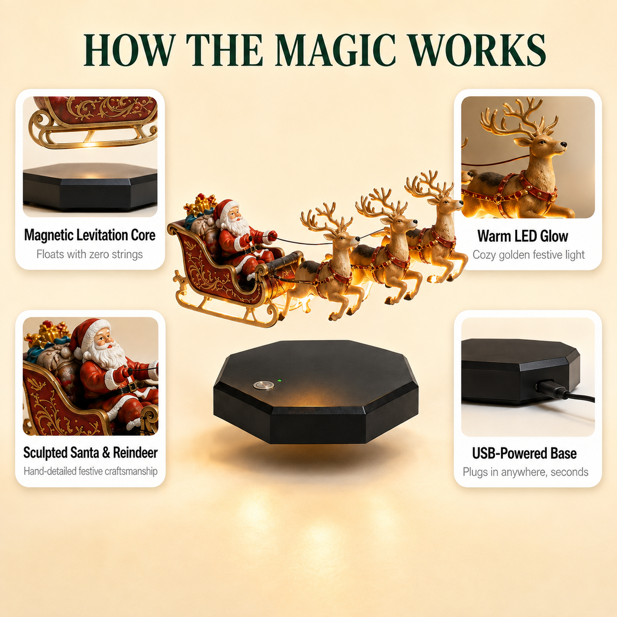 Santa's Floating Sleigh
