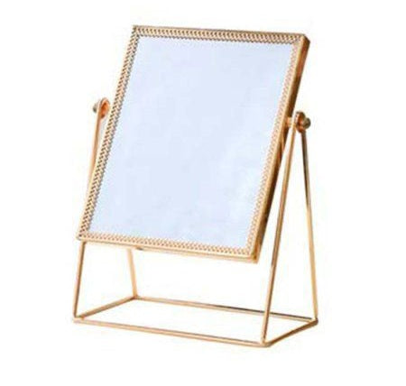 Retro Metal Gold Mirror Rectangle